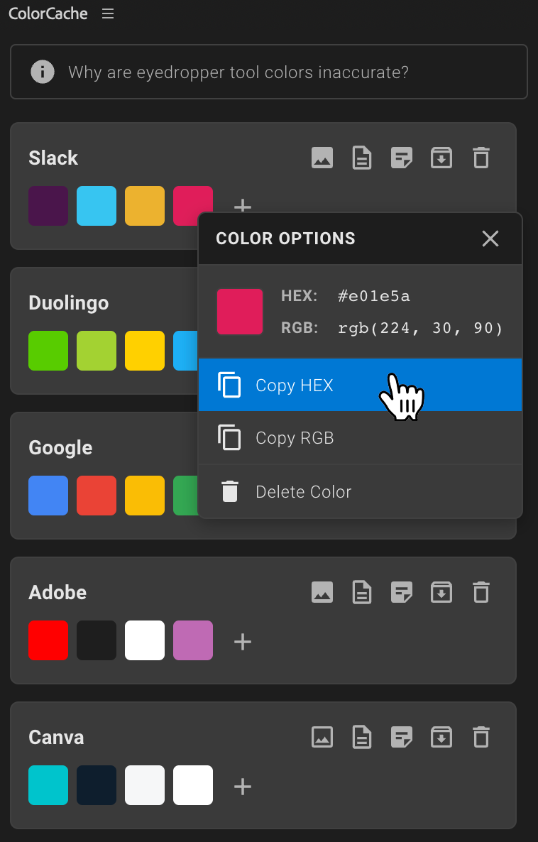 ColorCache | Color Palettes for Premiere Pro